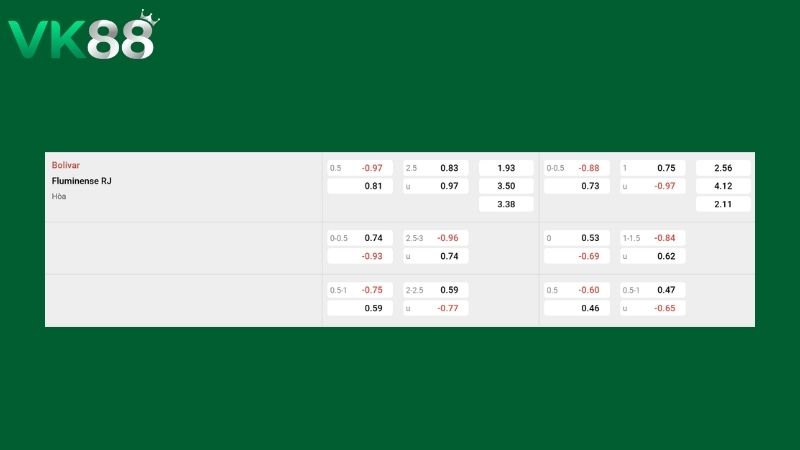 Bolivar vs Fluminense