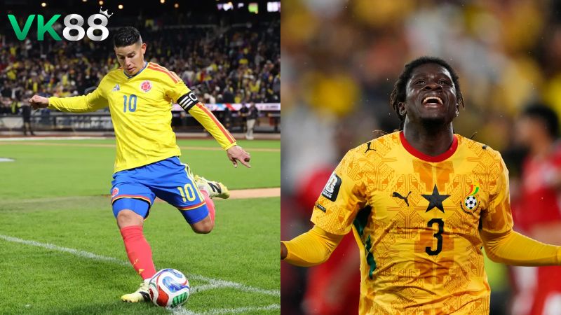 Lịch sử đối đầu Colombia vs Ghana