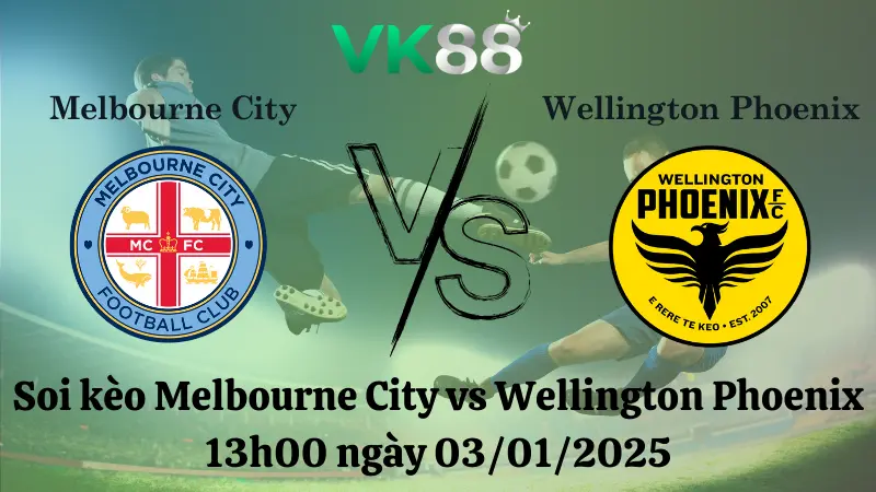 Nhận định soi kèo Melbourne City vs Wellington Phoenix 13h00 ngày 03/01/2025 - VĐQG Úc VK88