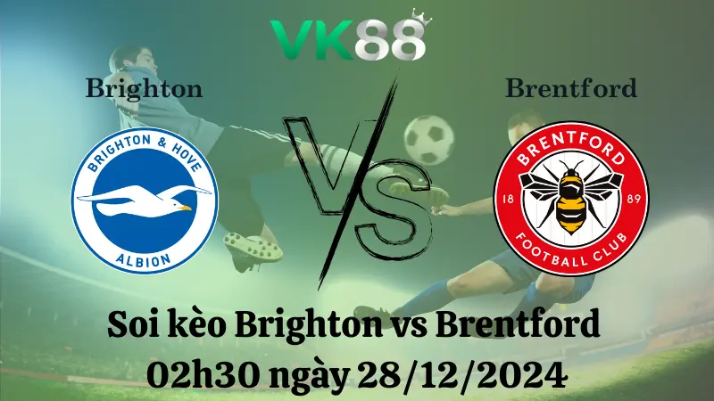 Nhận định soi kèo Brighton vs Brentford 02h30 ngày 28/12/2024 VK88