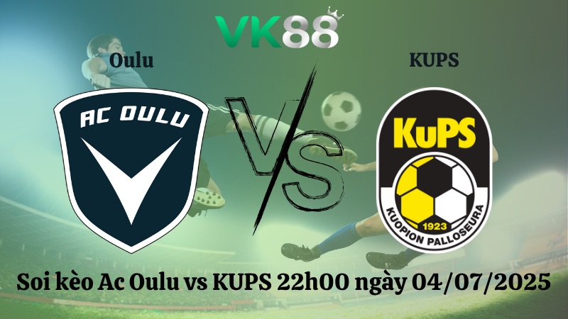 Nhận định soi kèo AC Oulu vs KuPS 22h00 ngày 04/07/2025 - VĐQG Phần Lan 