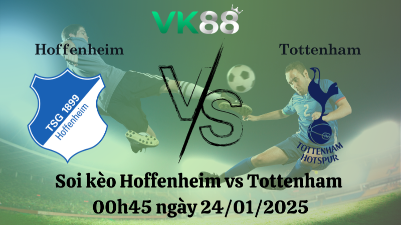 Nhận định soi kèo Hoffenheim vs Tottenham 00h45 ngày 24/01/2025 - Europa League