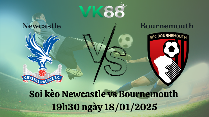 Nhận định soi kèo Newcastle vs Bournemouth 19h30 ngày 18/01/2025 - Ngoại Hạng Anh